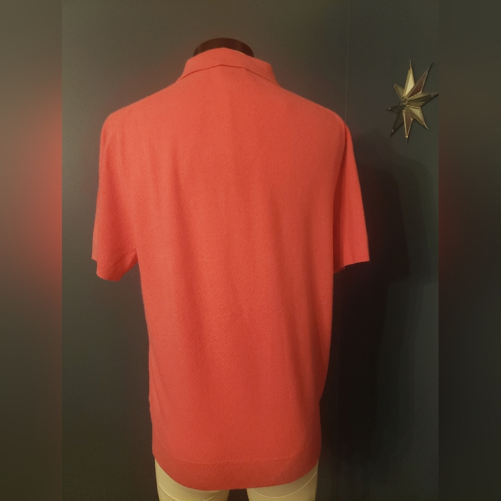 J.Crew BG933 Cashmere Men's Pink Polo Shirt Sweater - Picture 6 of 9
